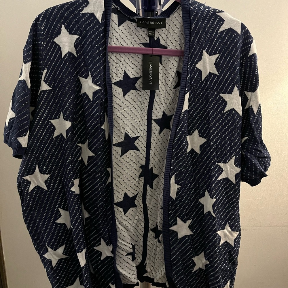 Lane Bryant Star Patterned Cardigan
